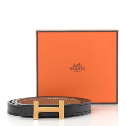 Hermes Swift Epsom 13mm Focus Belt 85 Black Gold 6 of 6