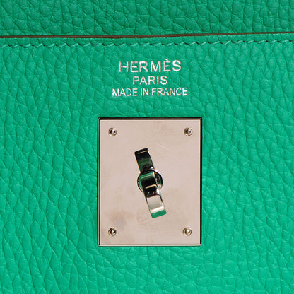 Hermes Taurillon Clemence Kelly Retourne 35 Menthe 17 of 24