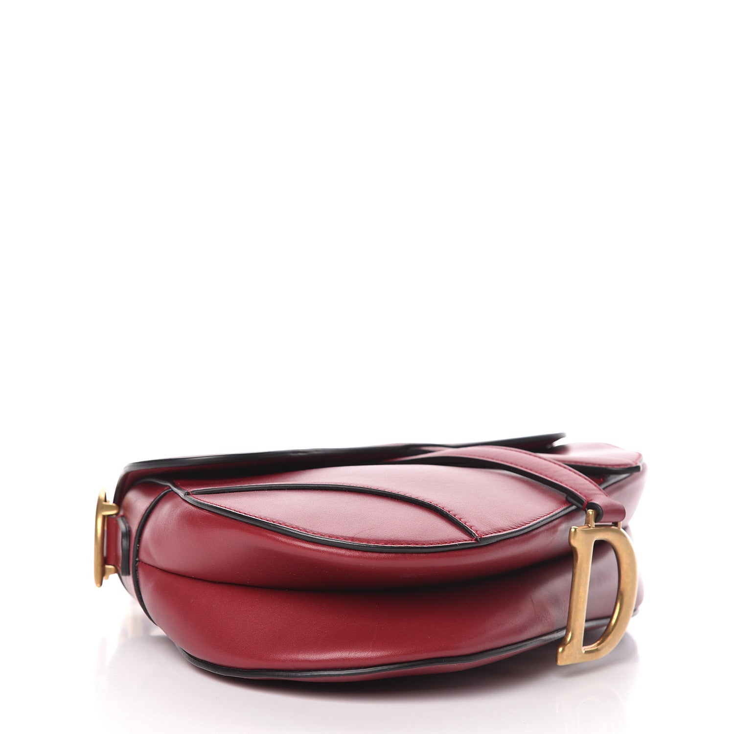 Christian Dior Calfskin Saddle Bag Red 4 of 11