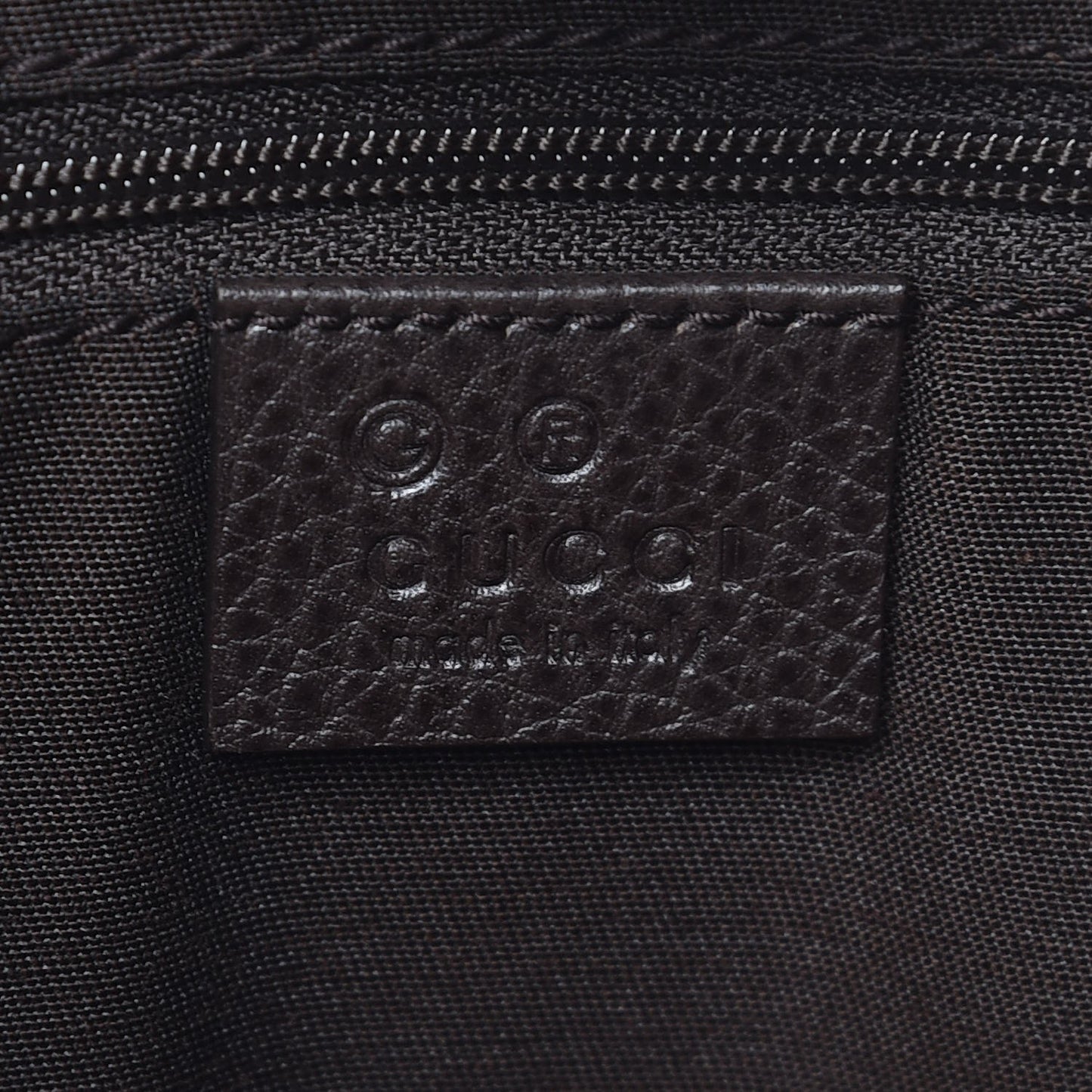 Crystal Monogram Bamboo Tote Dark Brown
