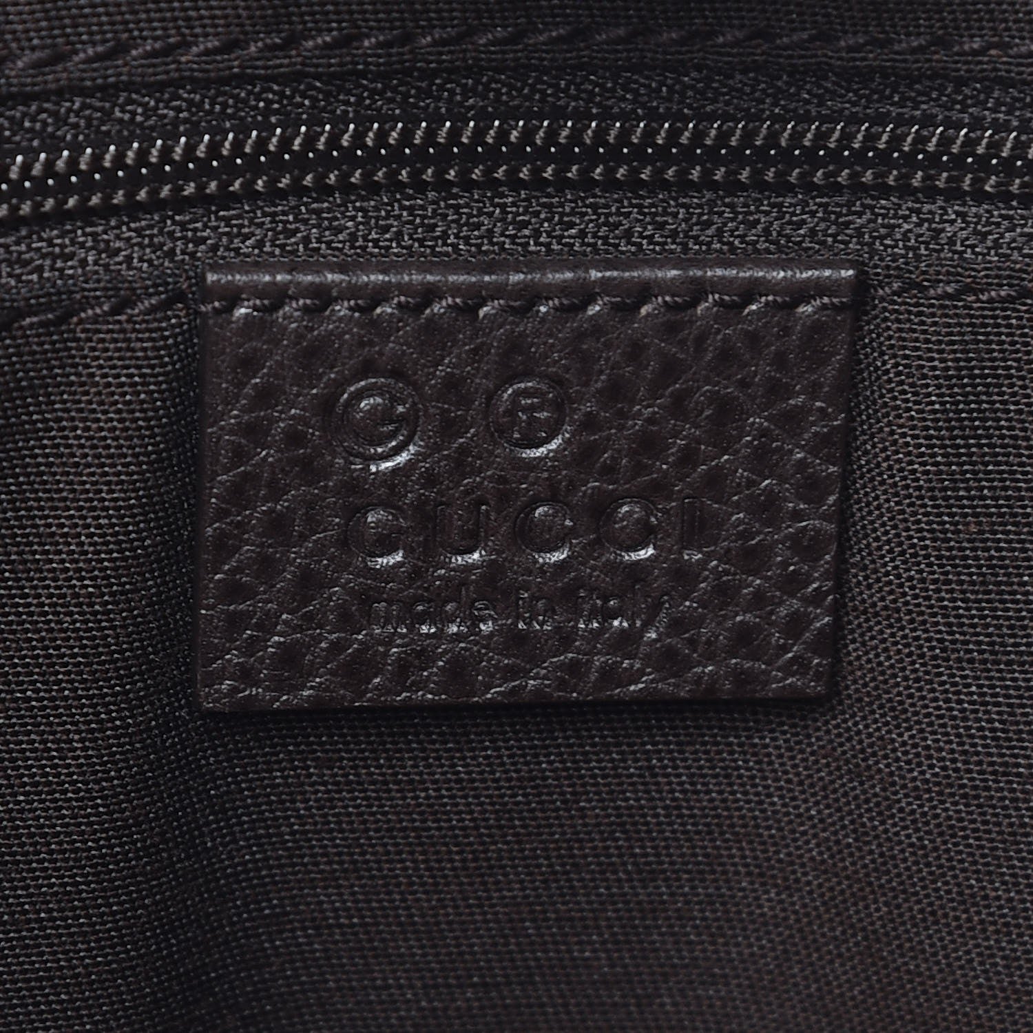 Gucci Crystal Monogram Bamboo Tote Dark Brown 6 of 7