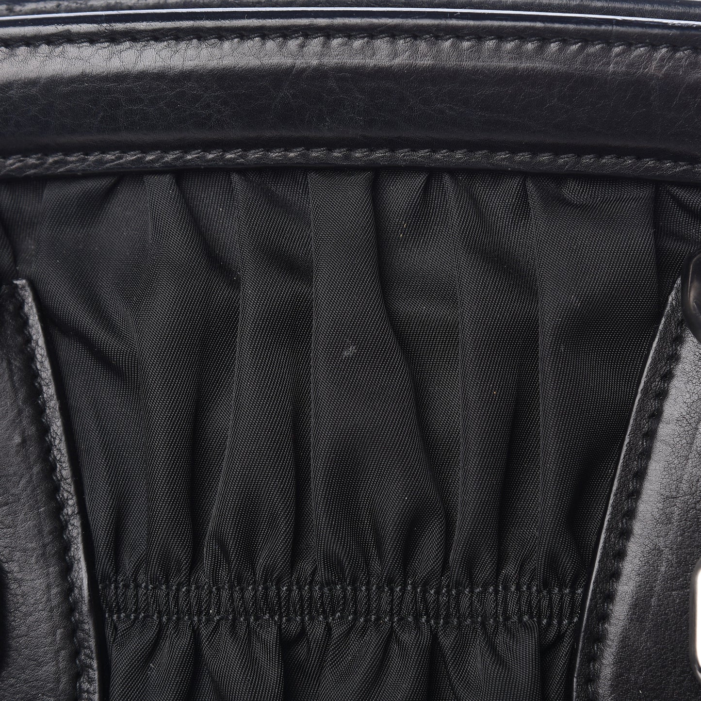 Tessuto Nylon Nappa Braided Gaufre Frame Black