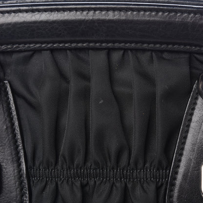 Prada Tessuto Nylon Nappa Braided Gaufre Frame Black 14 of 14