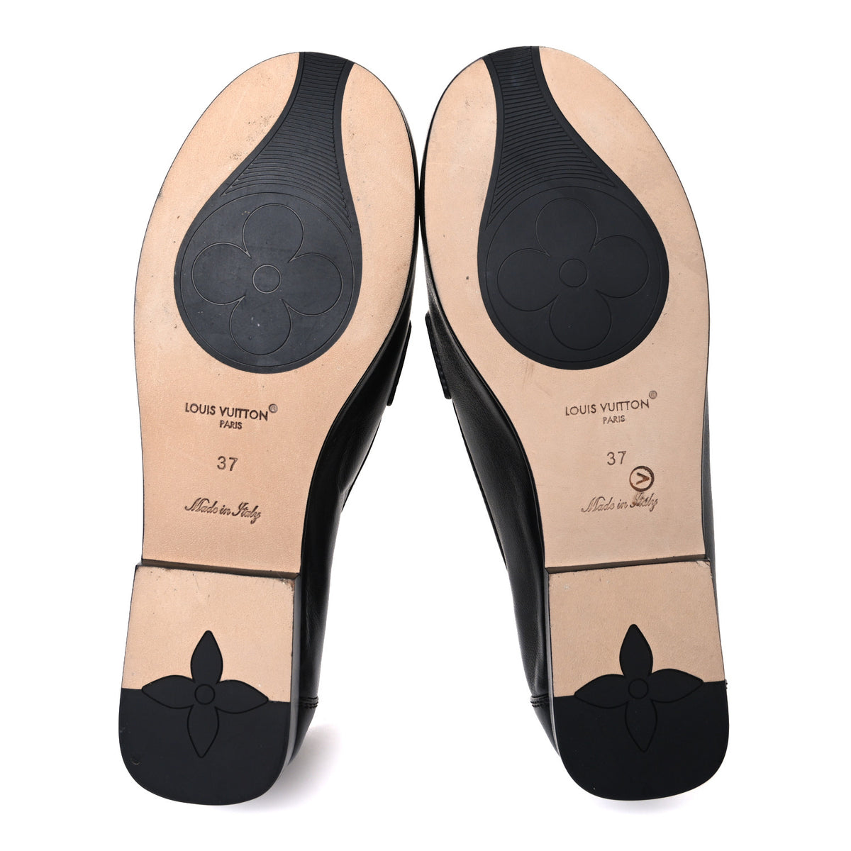 Louis Vuitton Lambskin Soho Flat Loafer 37 Black 7 of 10