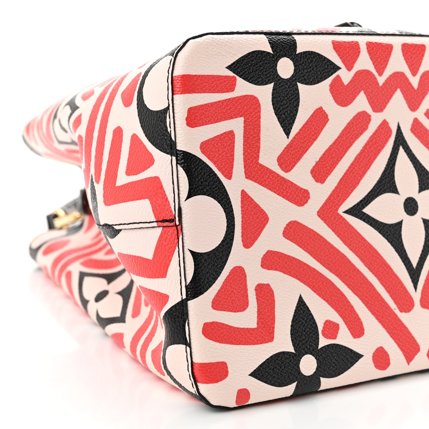 Louis Vuitton Monogram Giant Crafty NeoNoe MM Creme Rouge Black 8 of 9