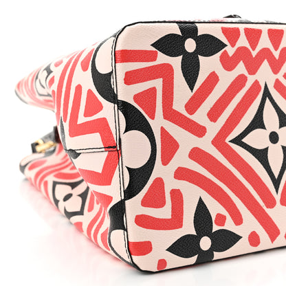 Louis Vuitton Monogram Giant Crafty NeoNoe MM Creme Rouge Black 8 of 9