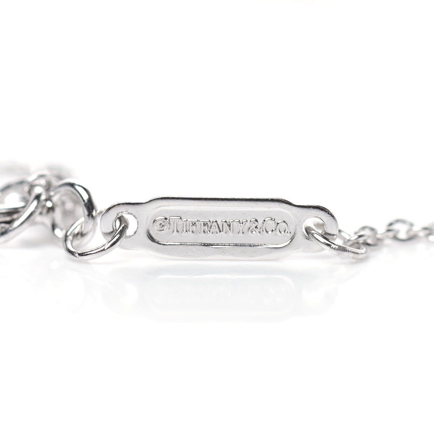 18K White Gold Diamond Small Ampersand Pendant Necklace