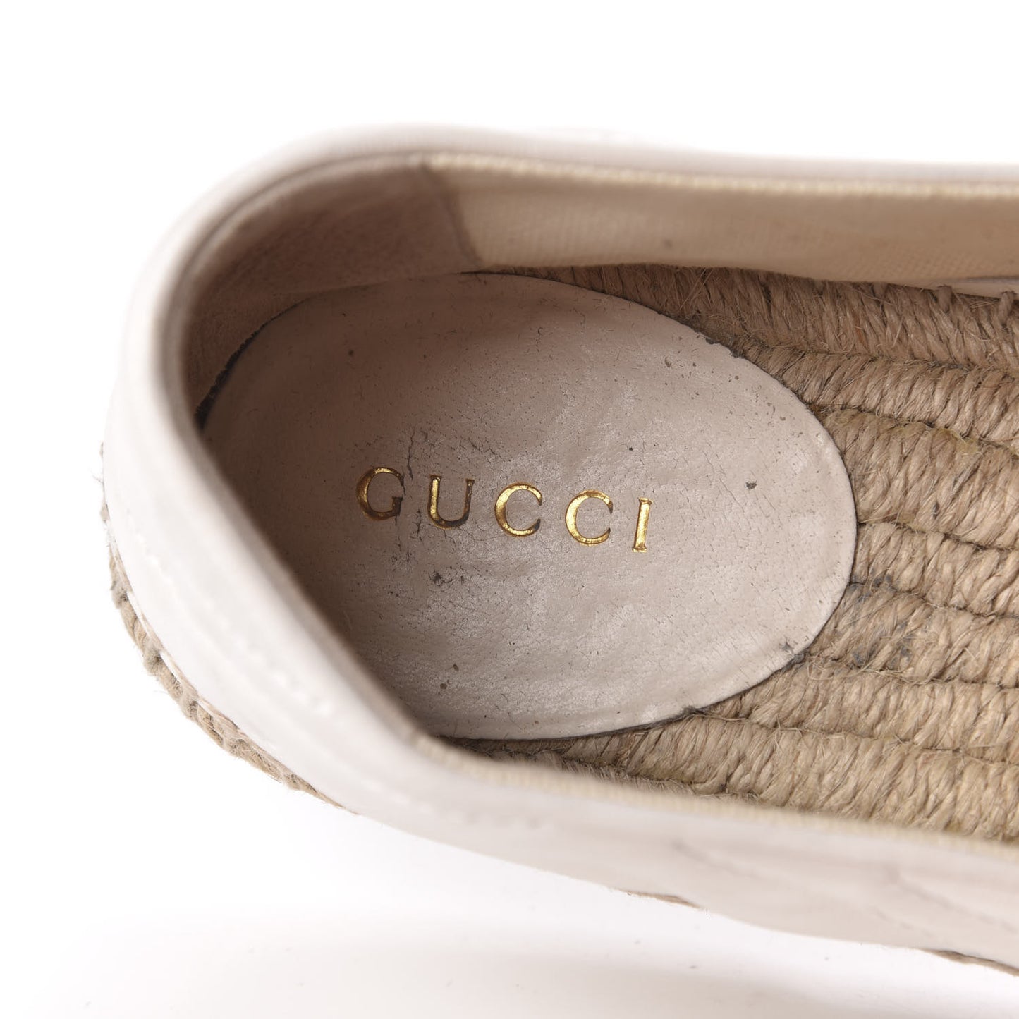 Nappa Matelasse GG Marmont Espadrilles 38 Great White