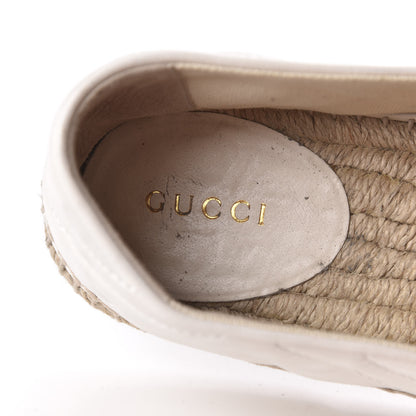 Gucci Nappa Matelasse GG Marmont Espadrilles 38 Great White 6 of 7