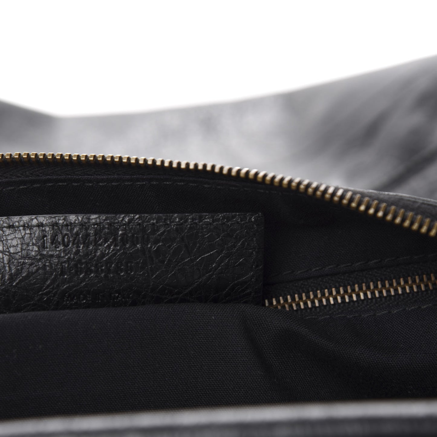 Agneau Classic Hardware Day Hobo Black