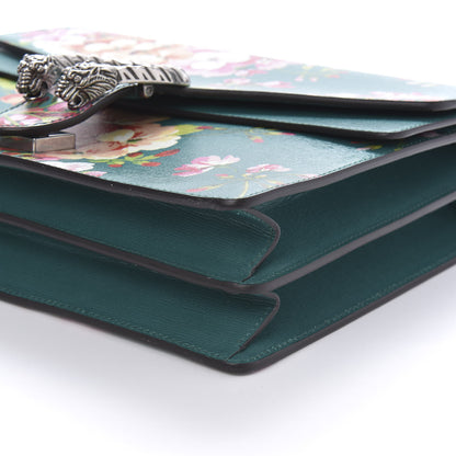 Gucci Calfskin Blooms Print Medium Dionysus Shoulder Bag Bright Emerald Multicolor 7 of 10