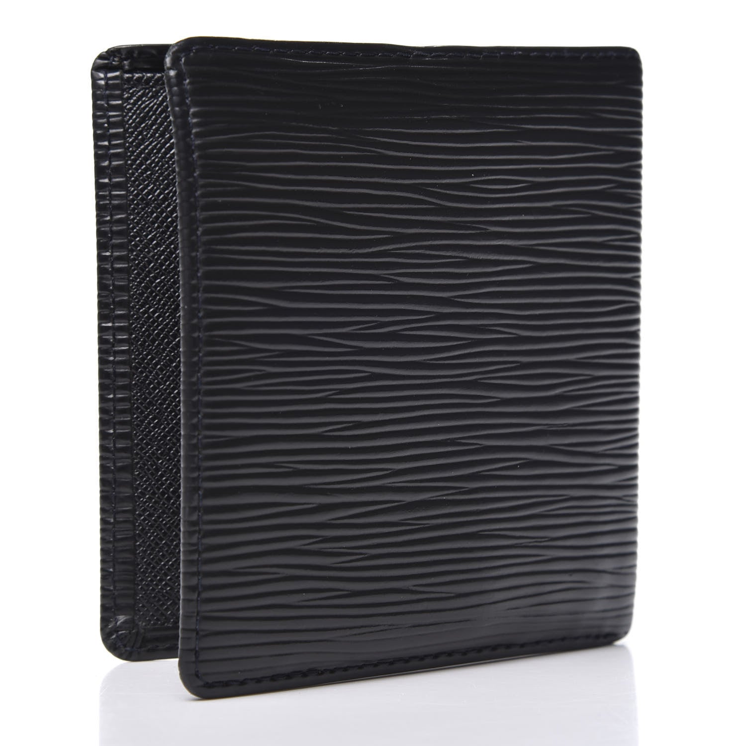 Louis Vuitton Epi 6 Card Billfold Wallet Black 2 of 9