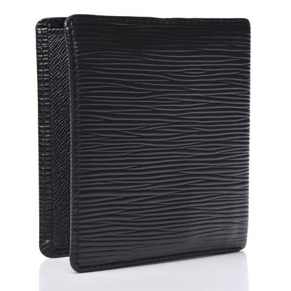 Louis Vuitton Epi 6 Card Billfold Wallet Black 2 of 9