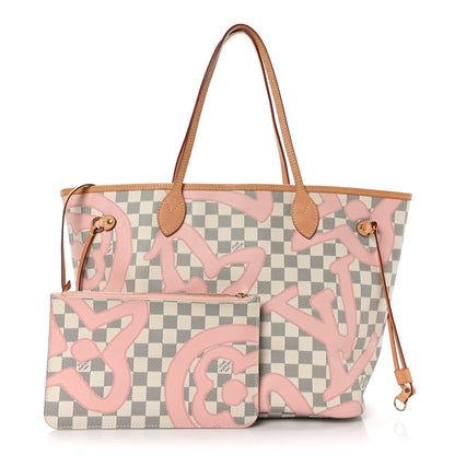 Louis Vuitton Damier Azur Tahitienne Neverfull MM 1 of 9
