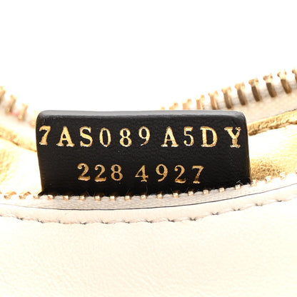 Fendi Vitello Grace Matte Nano Fendigraphy Hobo Charm White Ice 7 of 11