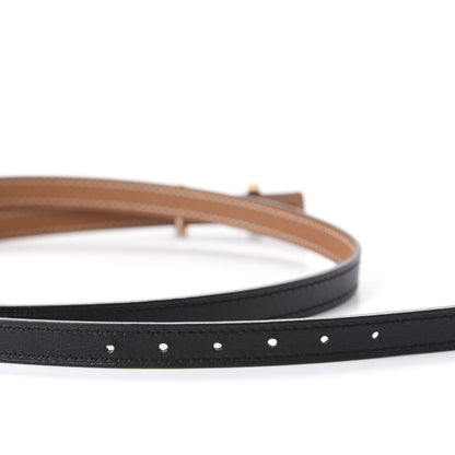 Hermes Swift Epsom 13mm Focus Belt 95 Black Gold 4 of 7