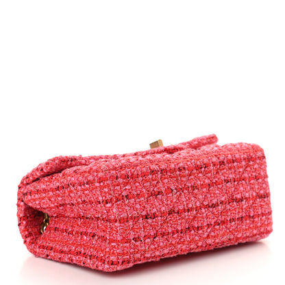 Chanel Tweed Quilted Mini 2.55 Reissue Flap Red Ecru Black 4 of 10