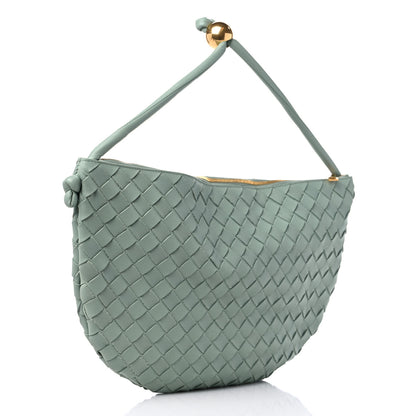Bottega Veneta Nappa Intrecciato Small Turn Pouch Light Green 3 of 8