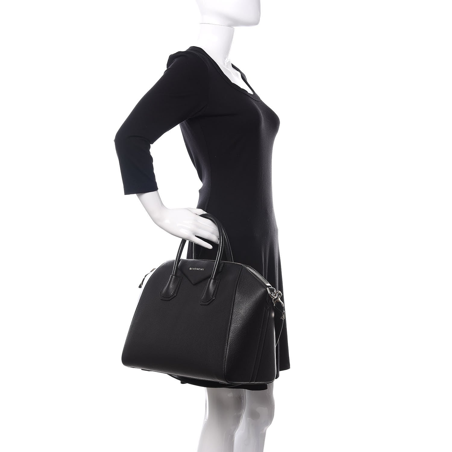 Givenchy Sugar Goatskin Medium Antigona Black 3 of 12
