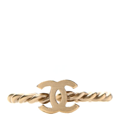 Chanel Metal CC Ring 6.25 Gold 1 of 4