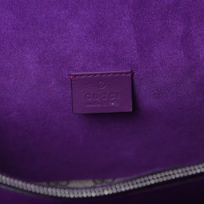 Gucci GG Supreme Monogram Embroidered Small Dionysus Shoulder Bag Purple 6 of 12