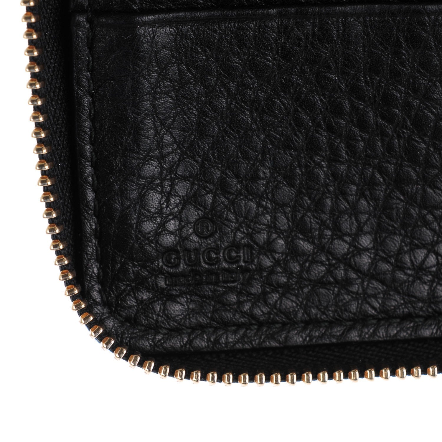 Gucci Calfskin Soho Zip Around Wallet Black 6 of 9