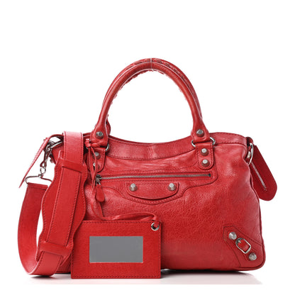 Balenciaga Agneau Giant 12 Silver Hardware Town Rouge Coquelicot 1 of 6