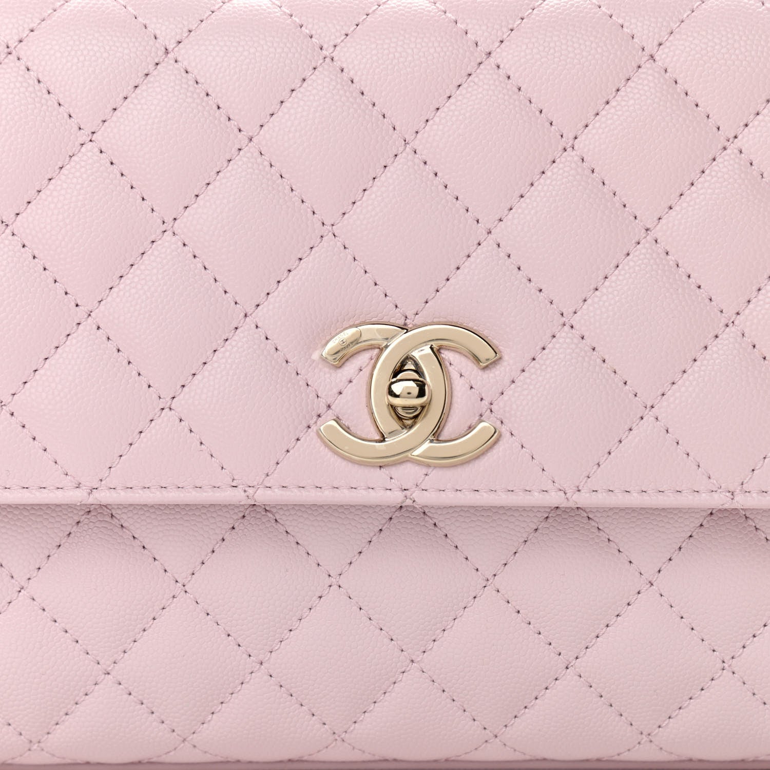 Chanel Caviar Quilted Small Coco Handle Flap Light Pink 8 of 11