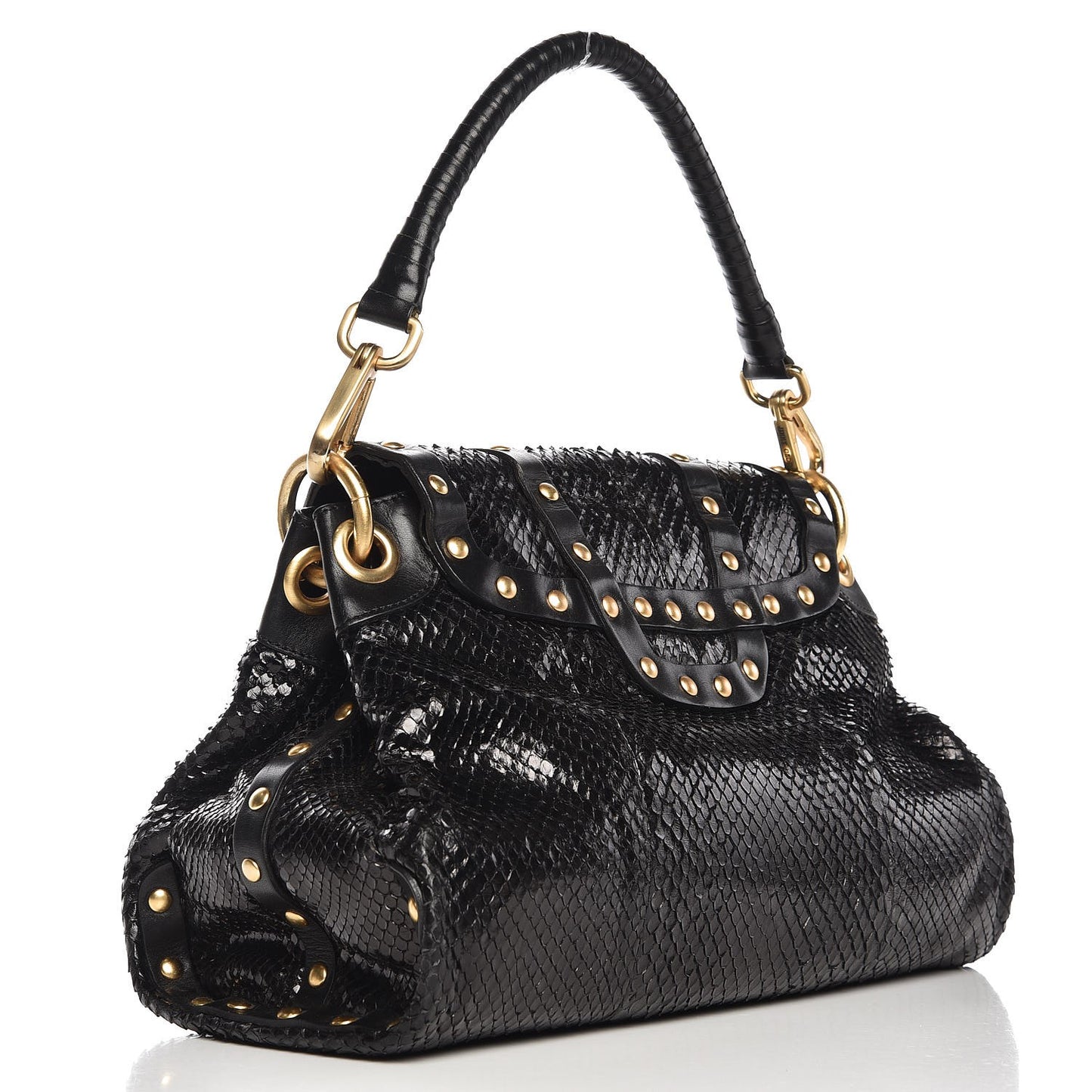 Anaconda Katy Flap Satchel Black