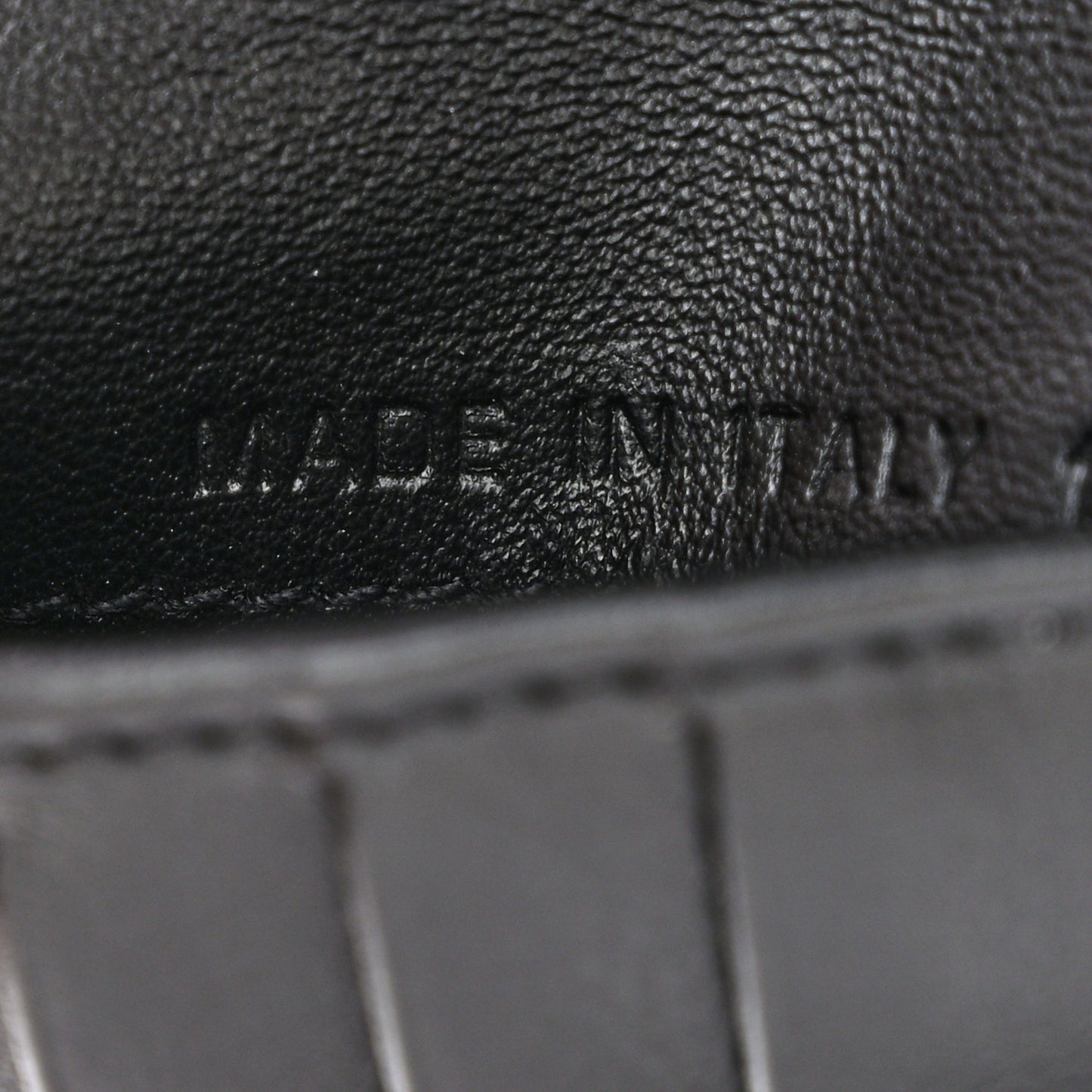 Coated Canvas Calfskin CD Diamond Bifold Wallet Black