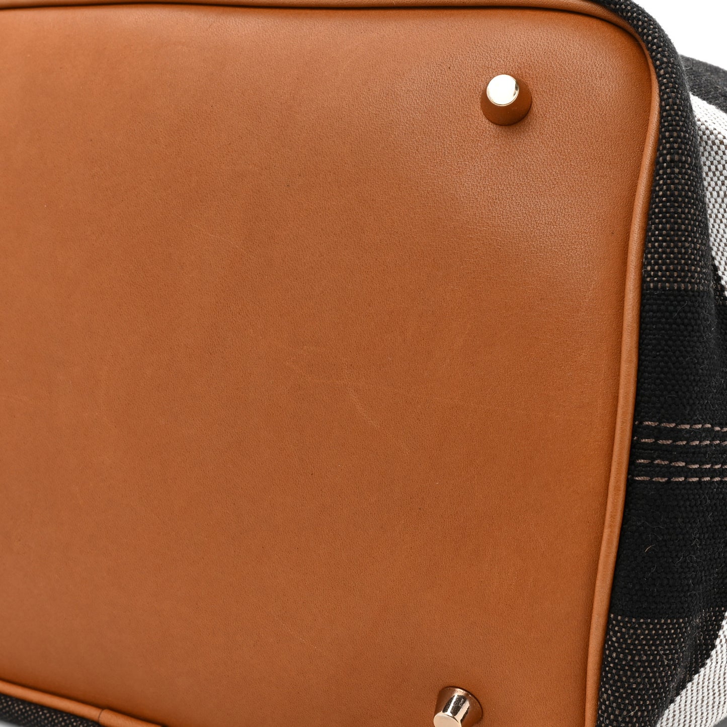 Grainy Calfskin Canvas Mega Check Medium Ashby Tassel Hobo Saddle Brown