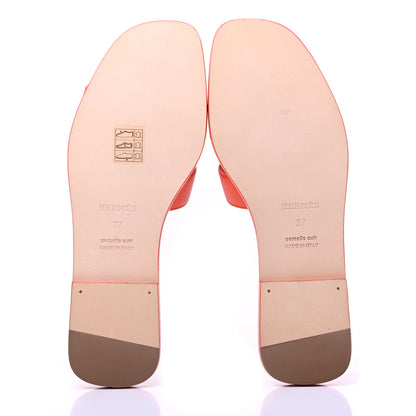 Hermes Epsom Oran Sandals 37 Orange Poppy 5 of 9