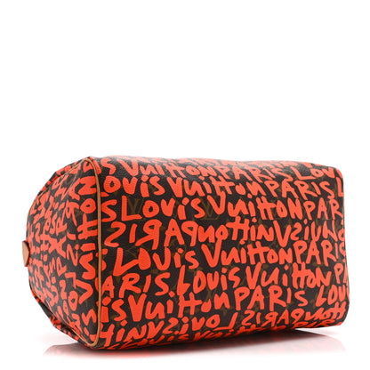 Louis Vuitton Monogram Graffiti Speedy 30 Orange 4 of 10