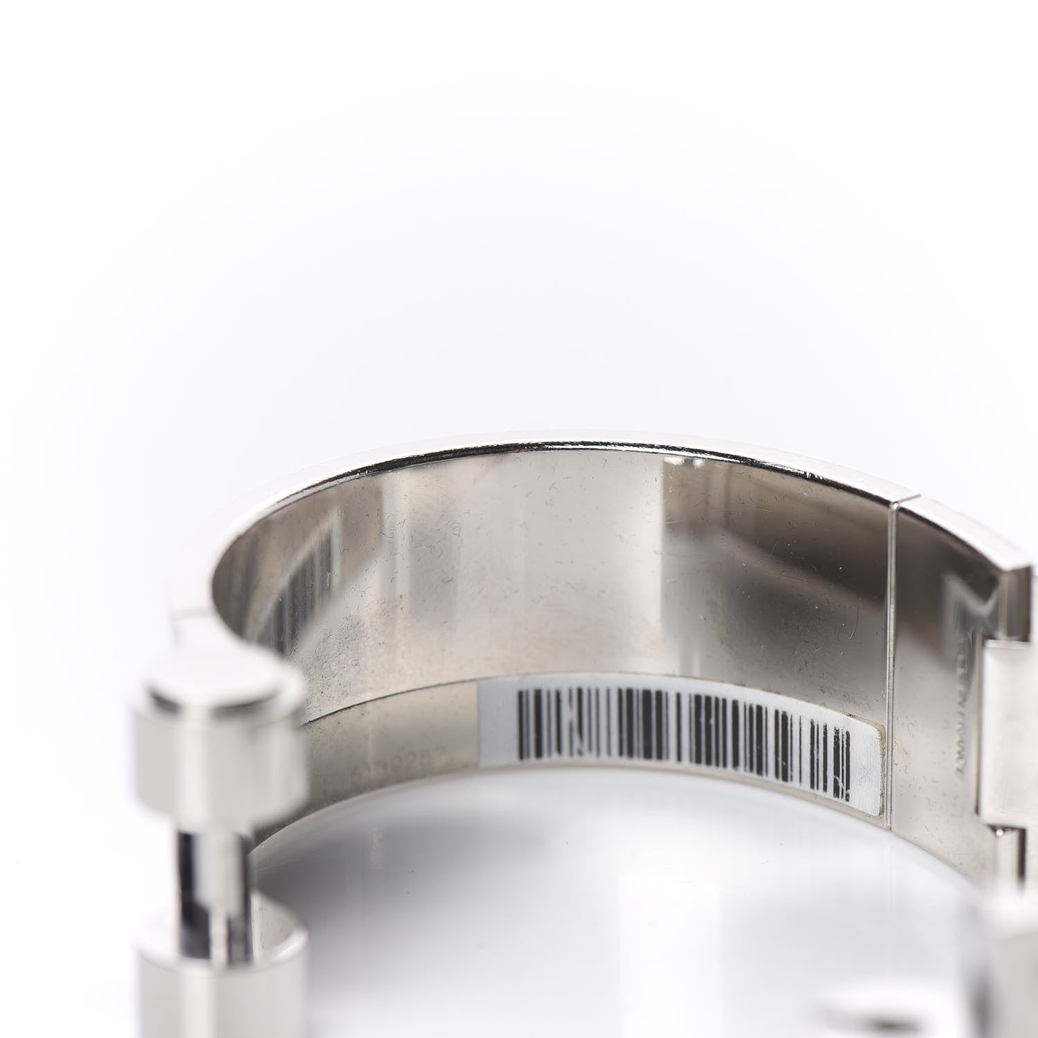 Hermes Lizard Charniere Uni Wide Hinged Bracelet S Sesame 5 of 7