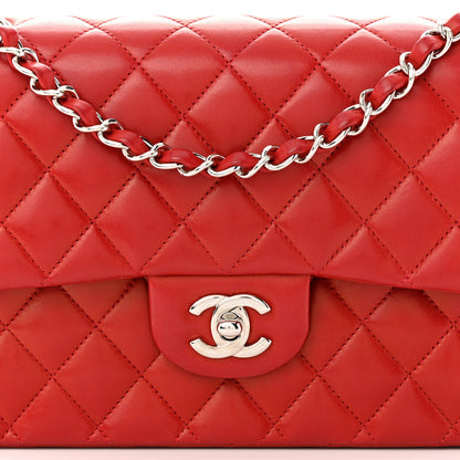 Chanel Lambskin Quilted Medium Double Flap Red 8 of 12