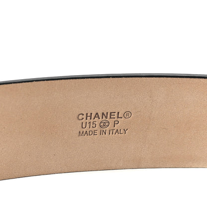 Chanel Calfskin Belt 95 38 Black 4 of 7