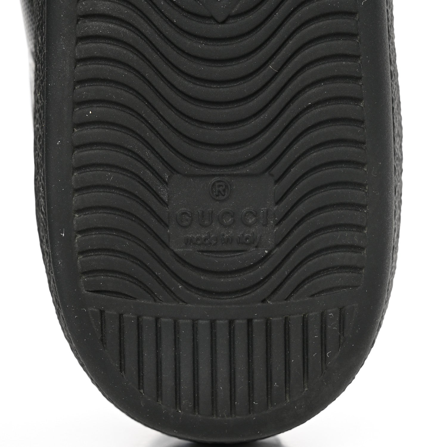 Gucci Calfskin GG Tennis Embossed Mens Ace Sneakers 11 Black 7 of 10