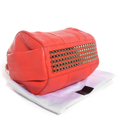 Alexander Wang Pebbled Calfskin Rocco Tangerine with Pale Gold Hardware 4 of 8