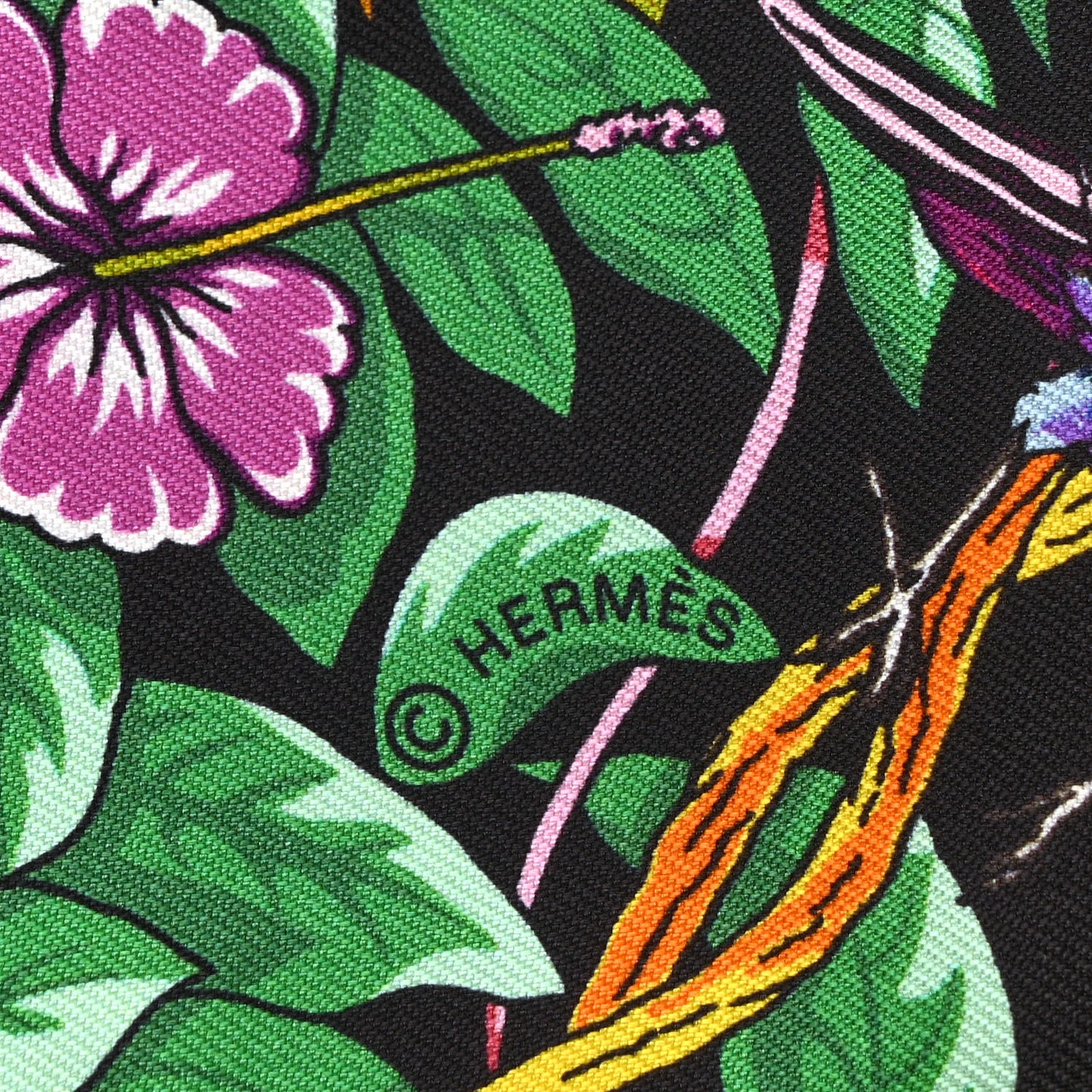 Silk Jungle Love Love Twilly Black Vert Rose Vif