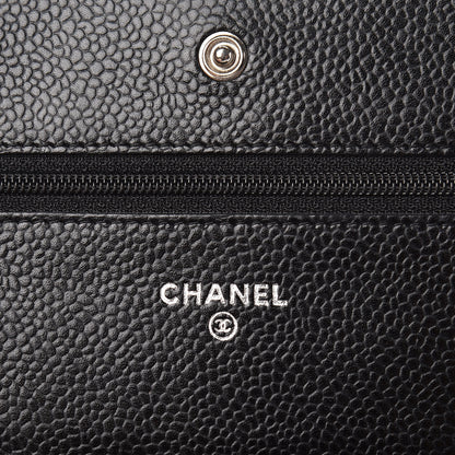 Chanel Caviar Quilted Wallet On Chain WOC Black 6 of 11