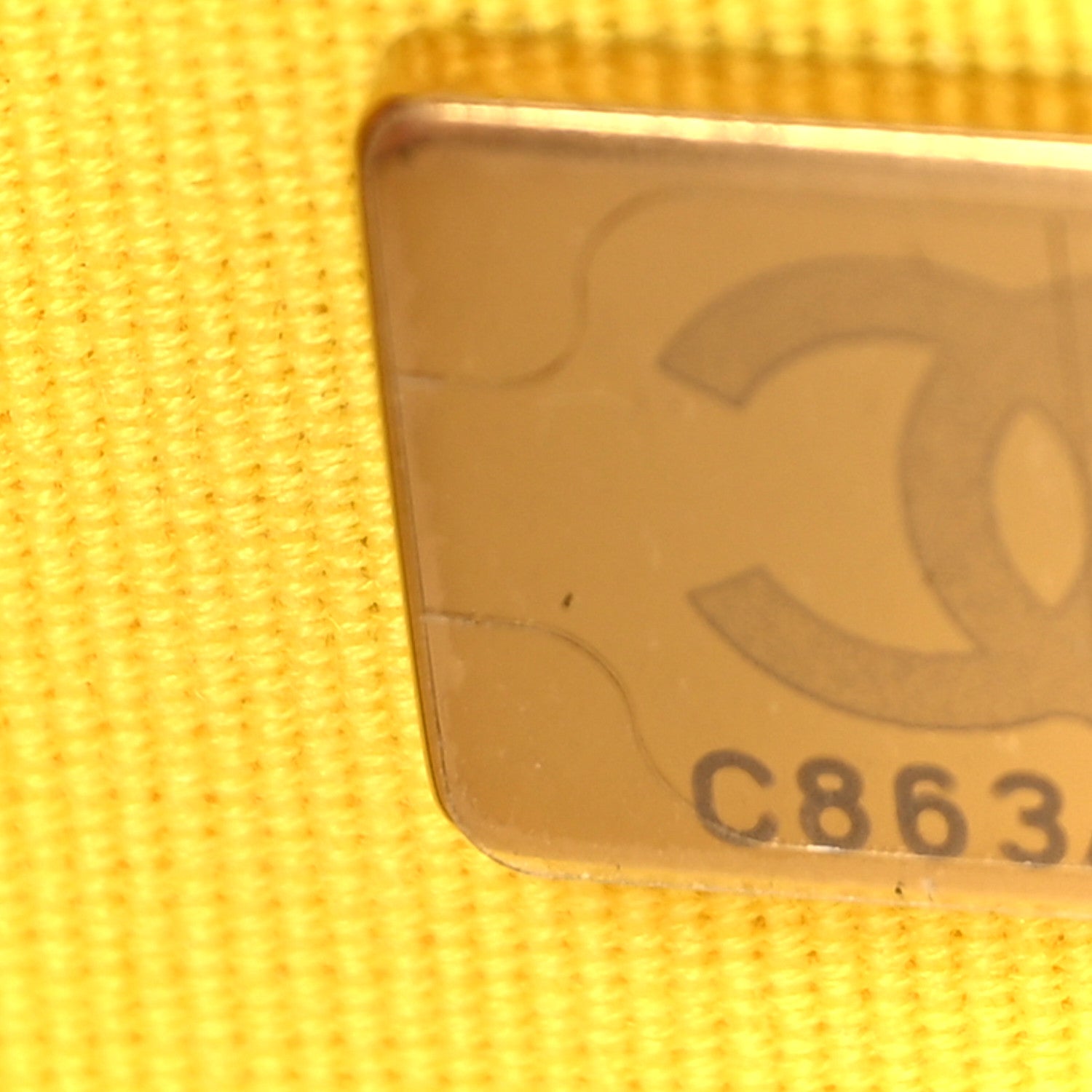 Chanel Lambskin Resin Quilted Wallet On Chain WOC Yellow 8 of 11