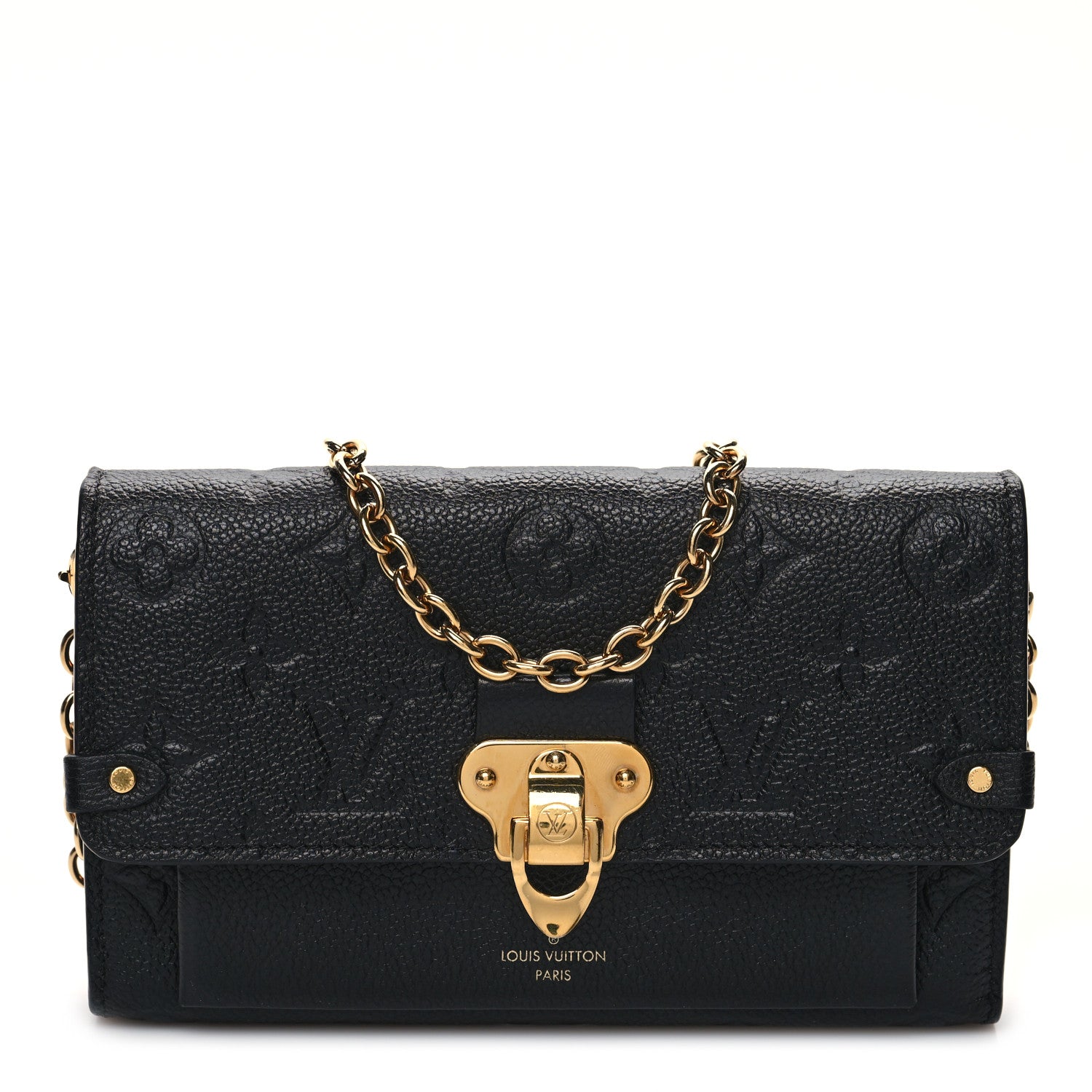Louis Vuitton Empreinte Vavin Chain Wallet Black 1 of 8