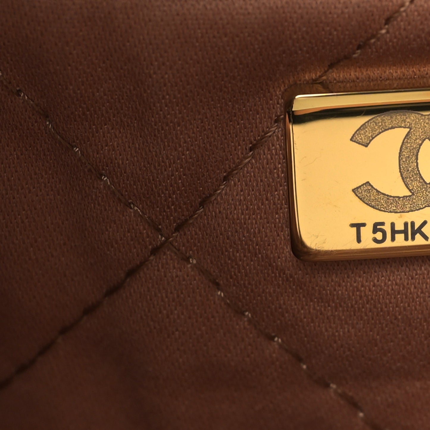 Shiny Calfskin Quilted Chanel 22 Camel