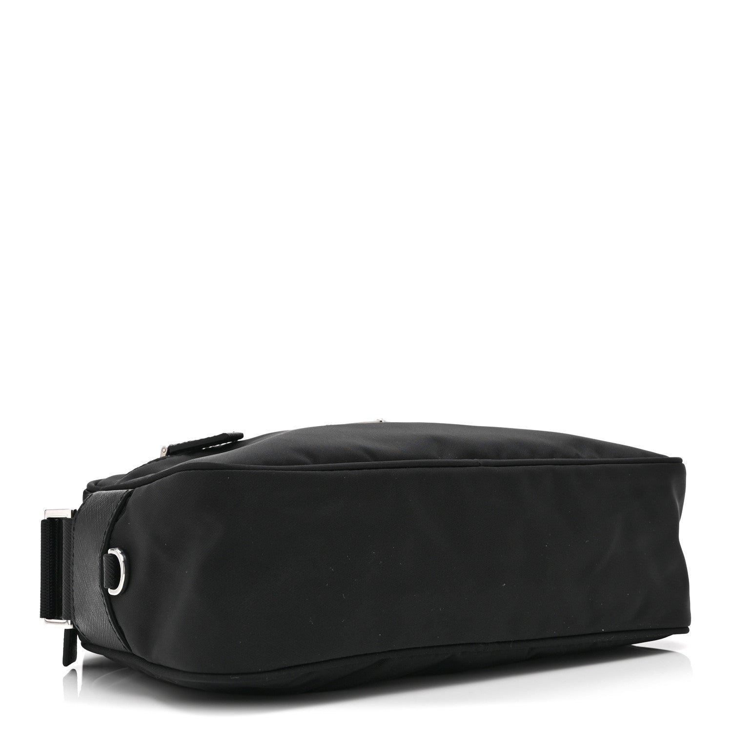 Prada Re-Nylon Vela Saffiano Pocket Double Zip Shoulder Bag Black 4 of 10