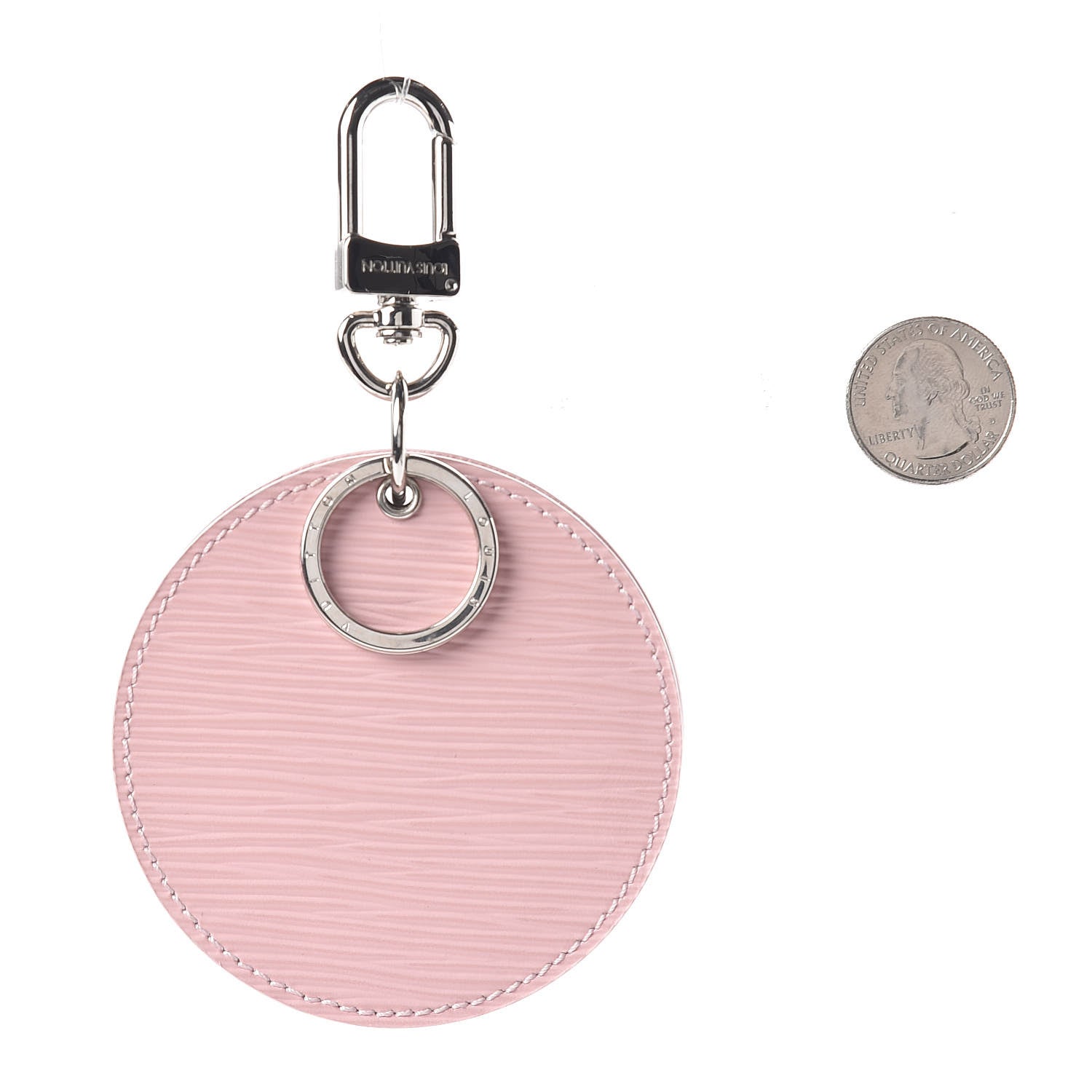Louis Vuitton Epi Mirror Bag Charm Key Holder Rose Ballerine 2 of 4