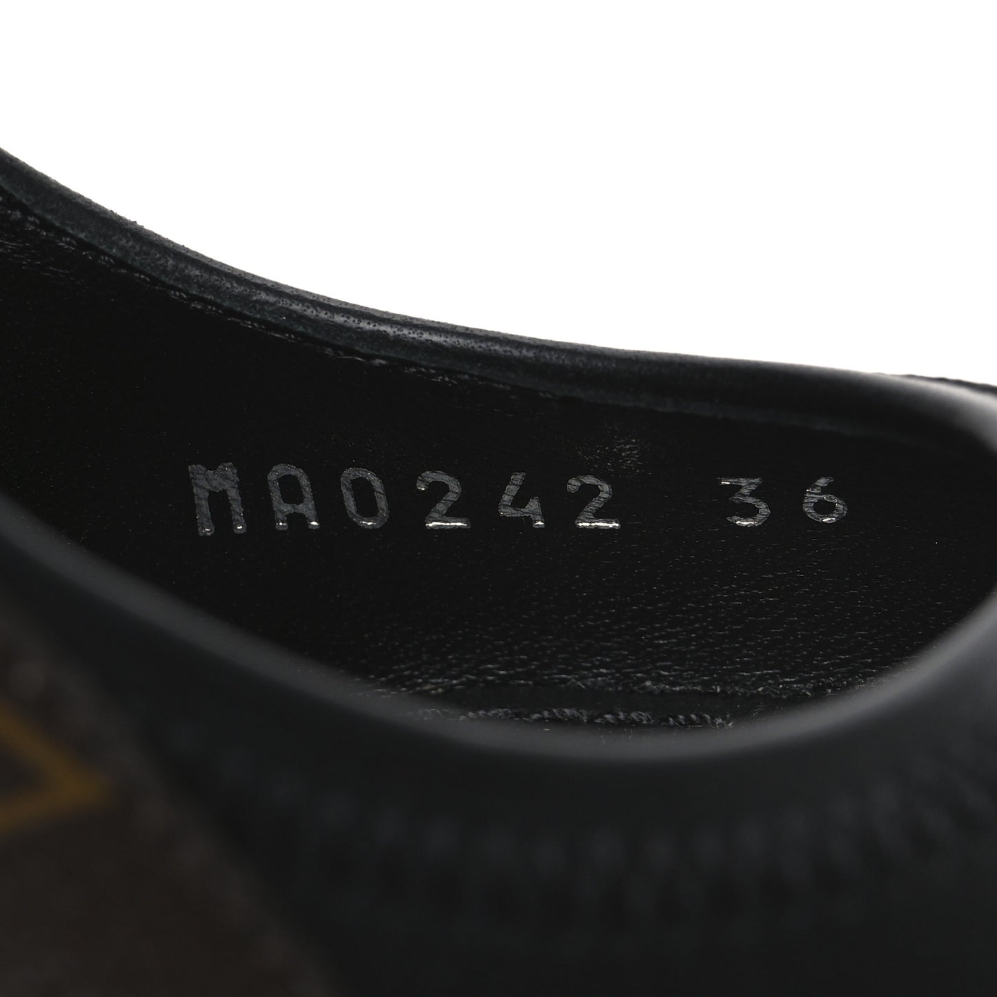 Patent Monogram Archlight Slingback Pumps 36 Black