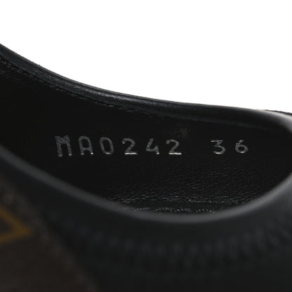 Louis Vuitton Patent Monogram Archlight Slingback Pumps 36 Black 9 of 11