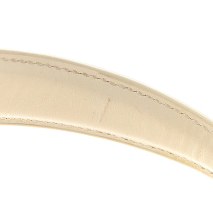 Saint Laurent Smooth Calfskin Medium Classic Monogram Cassandra Top Handle Crema Soft Rouge Legion 18 of 19