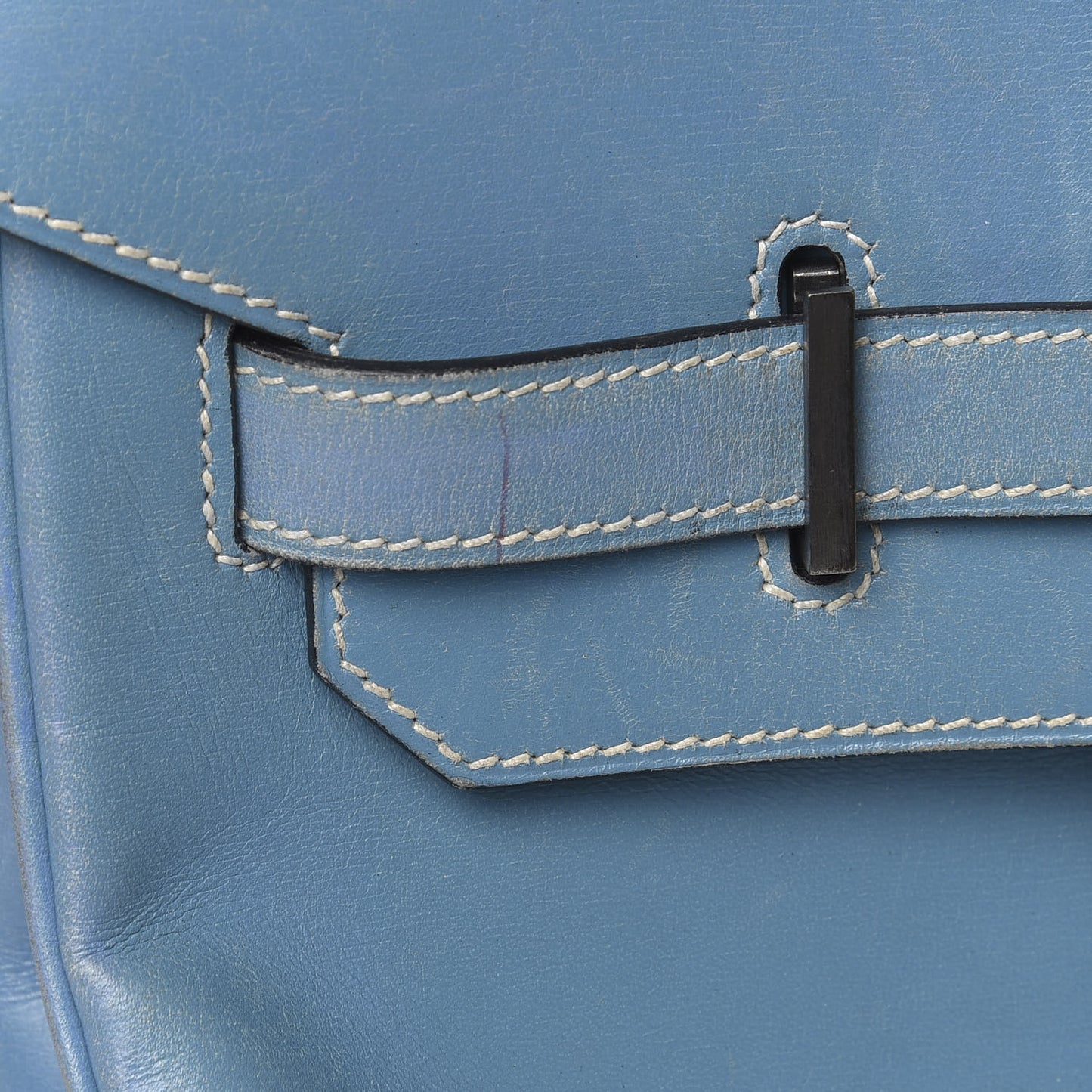 Box Birkin 35 Blue Jean