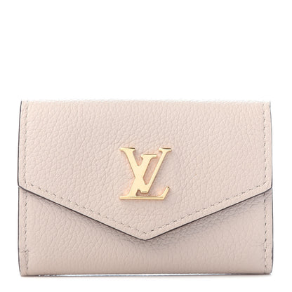 Louis Vuitton Calfskin Lockmini Wallet Greige 1 of 6